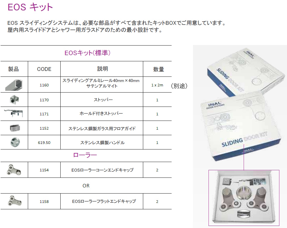 スライドドア,ＥＯＳ 金物セット